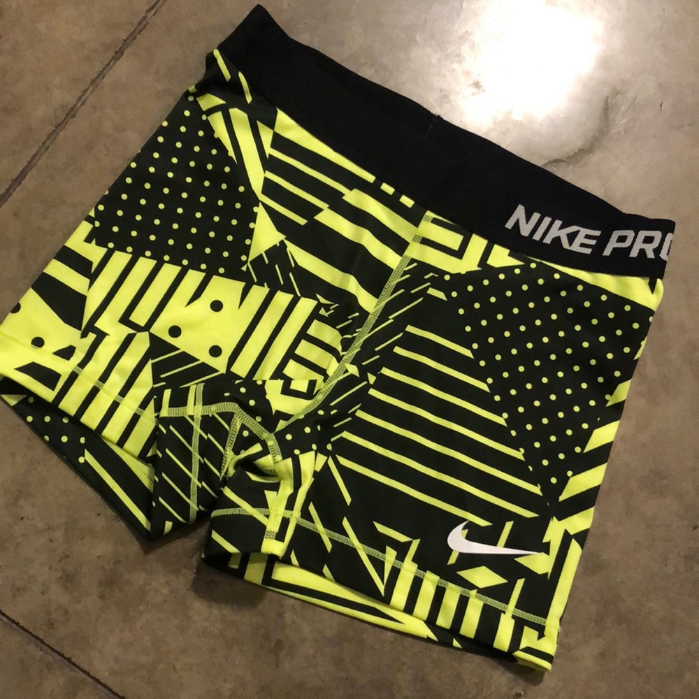Neon Yellow Nike Pros-Never Worn